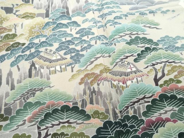 平和屋着物●十日町友禅作家 阿部佳雪 色留袖 九十九湾 暈し染め 正絹 逸品 CAAV6466vf