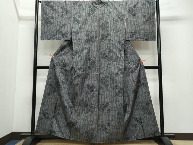 平和屋着物●本場大島紬 7マルキ 吉祥楓文 正絹 逸品 未使用 CAAV6483vf