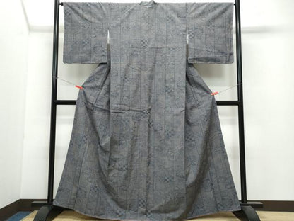 平和屋着物●上質な紬 陶器草花文 正絹 逸品 未使用 CAAV6498vf