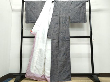 平和屋着物●上質な紬 陶器草花文 正絹 逸品 未使用 CAAV6498vf