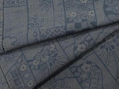 平和屋着物●上質な紬 陶器草花文 正絹 逸品 未使用 CAAV6498vf