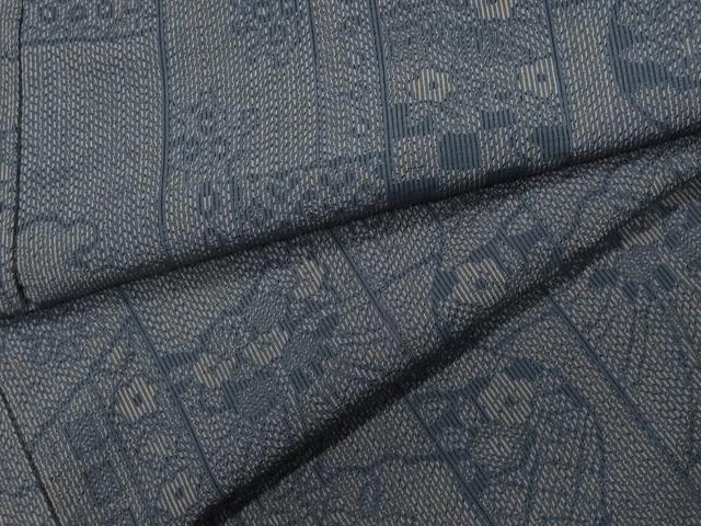 平和屋着物●上質な紬 陶器草花文 正絹 逸品 未使用 CAAV6498vf