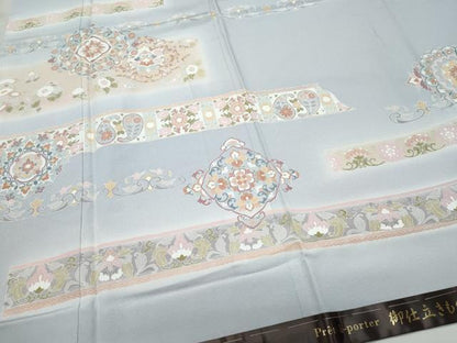平和屋着物●色留訪問着 正倉院花唐草文 正絹 逸品 未使用 CAAV6527vf