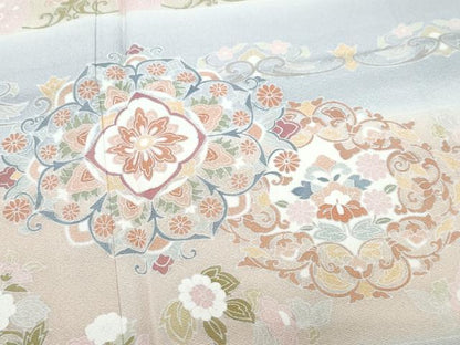 平和屋着物●色留訪問着 正倉院花唐草文 正絹 逸品 未使用 CAAV6527vf