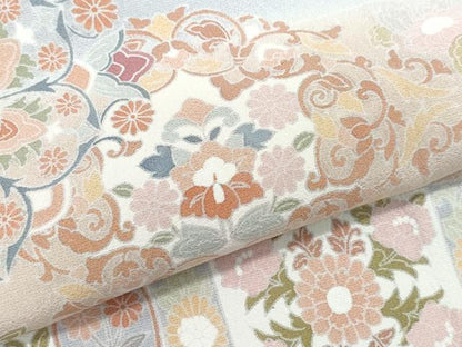 平和屋着物●色留訪問着 正倉院花唐草文 正絹 逸品 未使用 CAAV6527vf