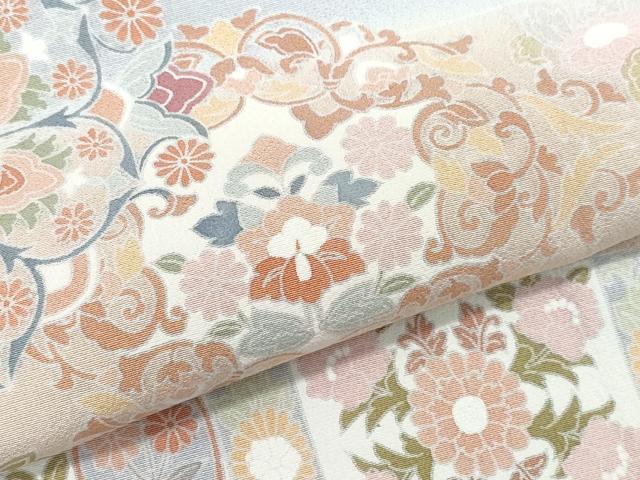 平和屋着物●色留訪問着 正倉院花唐草文 正絹 逸品 未使用 CAAV6527vf