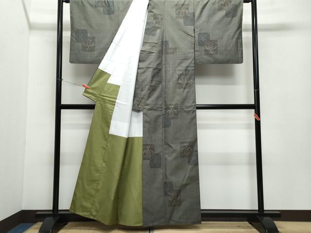 平和屋着物●本場大島紬　9マルキ　エジプト物語　前山織物謹製　証紙付き　正絹　逸品　CAAV6530vf