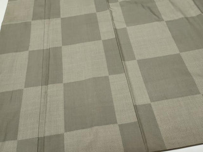 平和屋着物●本場大島紬 7マルキ 市松文様 正絹 逸品 CAAV6553vf