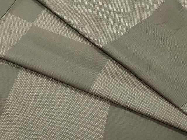 平和屋着物●本場大島紬 7マルキ 市松文様 正絹 逸品 CAAV6553vf