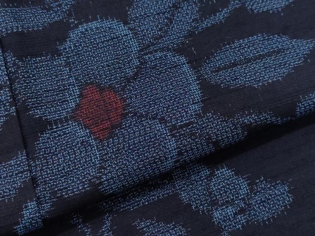 平和屋着物●上質な紬 枝花文 正絹 逸品 CAAV6556vf