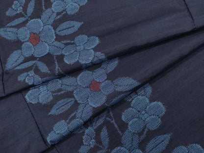 平和屋着物●上質な紬 枝花文 正絹 逸品 CAAV6556vf