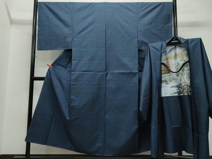 平和屋着物●男性 本場大島紬 アンサンブル 100亀甲 総詰め 正絹 逸品 未使用 CAAV6586vf