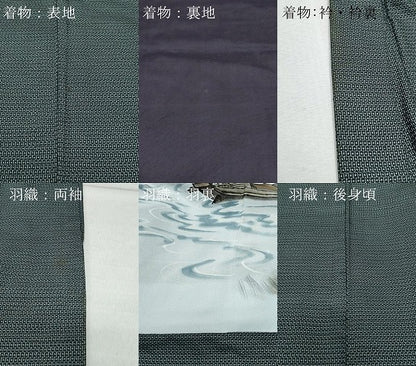 平和屋着物●男性 本場大島紬 アンサンブル 100亀甲 総詰め 正絹 逸品 CAAV6589vf