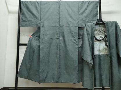 平和屋着物●男性 本場大島紬 アンサンブル 100亀甲 総詰め 正絹 逸品 CAAV6589vf