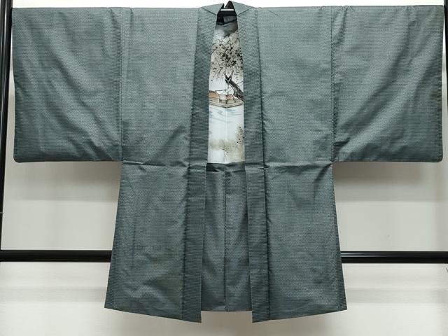 平和屋着物●男性 本場大島紬 アンサンブル 100亀甲 総詰め 正絹 逸品 CAAV6589vf