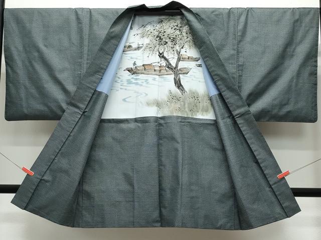 平和屋着物●男性 本場大島紬 アンサンブル 100亀甲 総詰め 正絹 逸品 CAAV6589vf