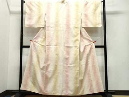 平和屋着物●上質な紬 霞文 正絹 逸品 CAAV6601vf