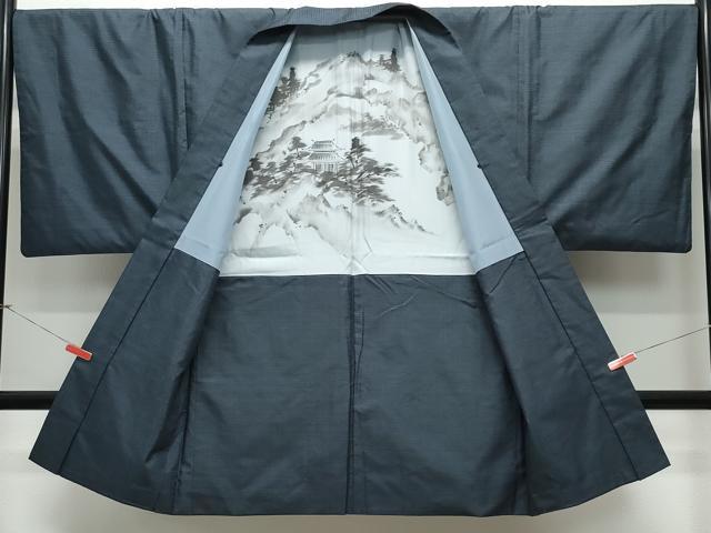 平和屋着物●男性 本場大島紬 アンサンブル 100亀甲 総詰め 近鉄百貨店扱い 正絹 逸品 CAAV6642vf