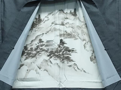 平和屋着物●男性 本場大島紬 アンサンブル 100亀甲 総詰め 近鉄百貨店扱い 正絹 逸品 CAAV6642vf