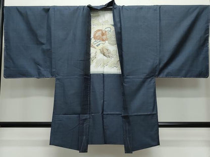 平和屋着物●男性　本場大島紬　アンサンブル　100亀甲　総詰め　正絹　逸品　CAAV6644vf