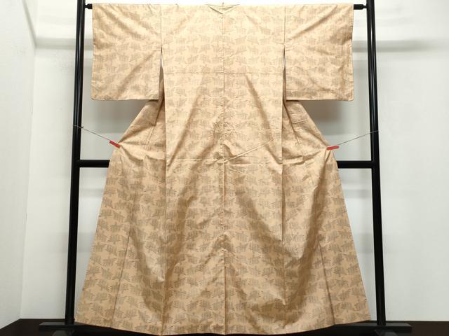 平和屋着物●本場大島紬　9マルキ　人物文　正絹　逸品　CAAV6655vf