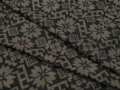 平和屋着物●本場大島紬 7マルキ 吉祥花文 正絹 逸品 CAAV6663vf