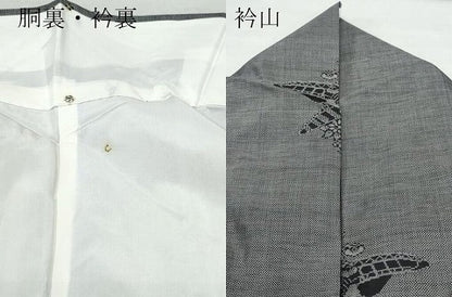平和屋着物●本場大島紬　9マルキ　船草花文　正絹　逸品　CAAV6679vf