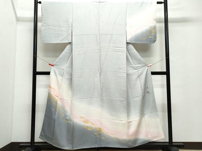 平和屋着物●訪問着 作家物 霞文 暈し染め 金彩 正絹 逸品 CAAV6691vf