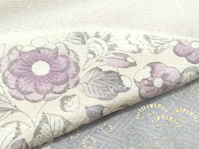 平和屋着物●訪問着 絞り 地紙辻が花 金銀彩 正絹 逸品 CAAV6698vf