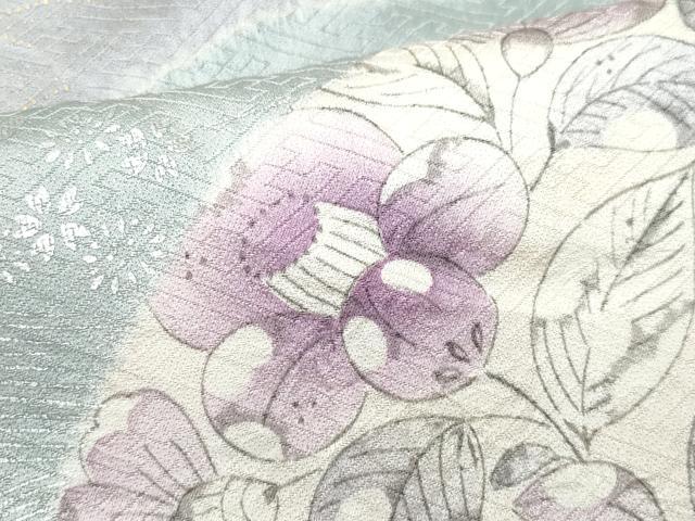 平和屋着物●訪問着 絞り 地紙辻が花 金銀彩 正絹 逸品 CAAV6698vf