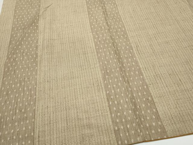 平和屋着物●上質な紬 網代織 霞文 正絹 逸品 CAAV6699vf