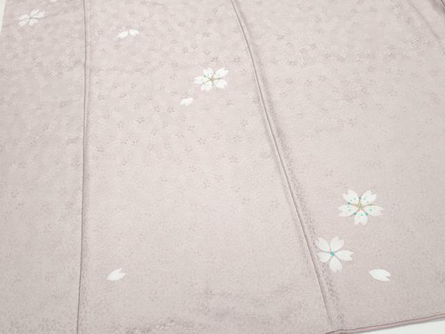平和屋着物●友禅作家の巨匠　浅井青仁　訪問着　舞桜　金彩　正絹　逸品　CAAV6701vf