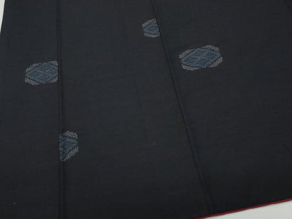 平和屋着物●結城紬 80亀甲 飛び亀甲柄 菱文 正絹 逸品 CAAV6718vf