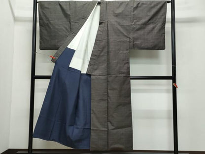 平和屋着物●男性 本場大島紬 アンサンブル 7マルキ 正絹 逸品 CAAV6760vf