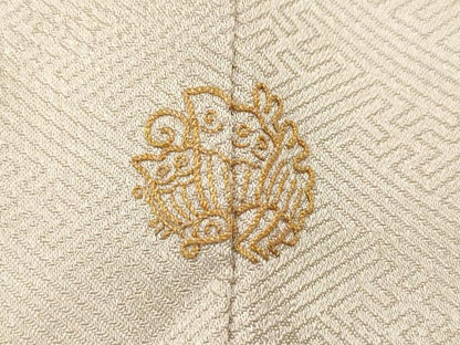 平和屋着物●訪問着 駒刺繍 流水枝葉文 金彩 伊と香 反端付き 正絹 逸品 CAAV6767vf