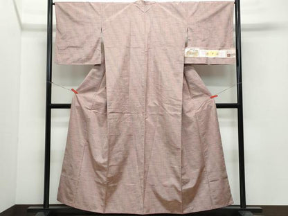 平和屋着物●西陣　紬　三代目市三郎　霞文　反端付き　正絹　逸品　CAAV6773vf