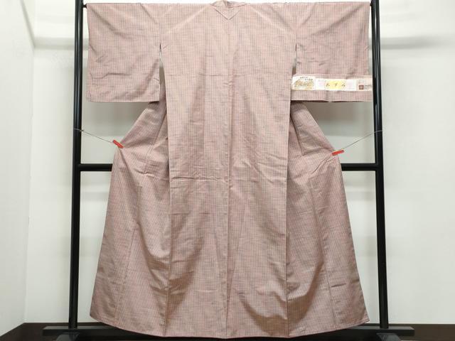 平和屋着物●西陣　紬　三代目市三郎　霞文　反端付き　正絹　逸品　CAAV6773vf