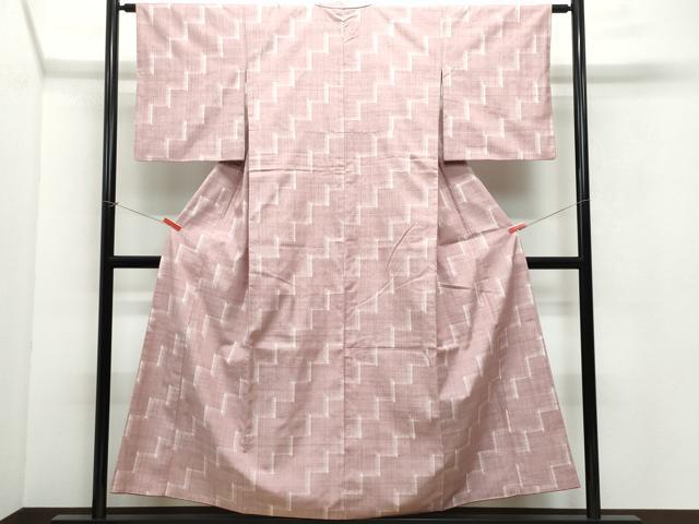 平和屋着物●上質な紬 幾何学文 正絹 逸品 CAAV6785vf