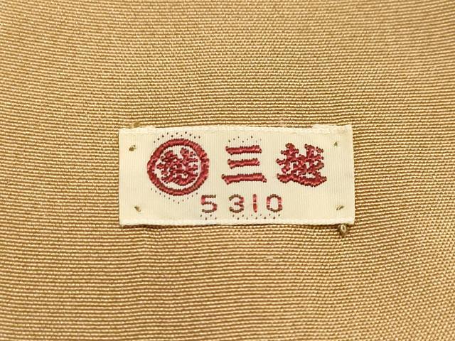 平和屋着物●訪問着 紬地 枝葉文 金銀彩 三越扱い 正絹 逸品 CAAV6795vf