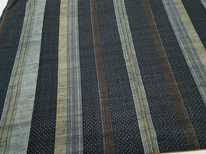 平和屋着物●上質な紬　間道　正絹　逸品　CAAV6798vf