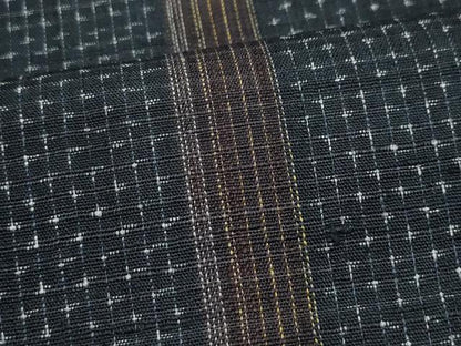 平和屋着物●上質な紬　間道　正絹　逸品　CAAV6798vf