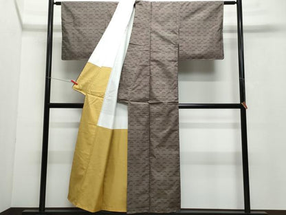 平和屋着物●本場大島紬 7マルキ 吉祥文 正絹 逸品 未使用 CAAV6799vf