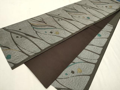 平和屋着物●六通柄袋帯　吉祥文　正絹　逸品　CAAV6824hy