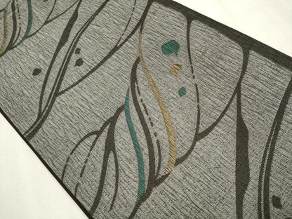平和屋着物●六通柄袋帯　吉祥文　正絹　逸品　CAAV6824hy