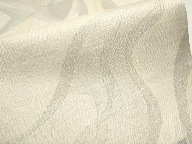 平和屋着物●六通柄袋帯　吉祥文　銀糸　正絹　逸品　CAAV6830hy