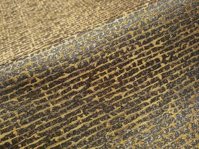 平和屋着物○西陣 川島織物セルコン謹製 六通柄袋帯 霞文 金糸