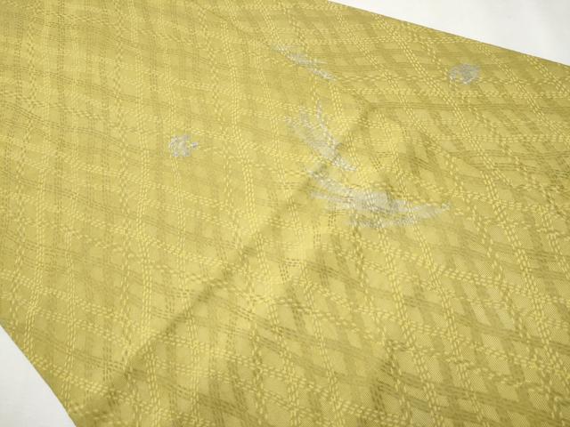 平和屋着物●九寸名古屋帯 舞花文 正絹 逸品 CAAV7002hy