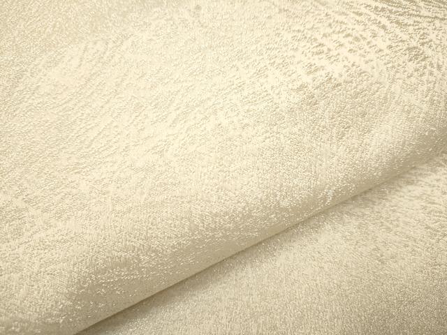 平和屋着物●龍村美術織物　たつむら　九寸開き名古屋帯　菊もみ　銀糸　正絹　逸品　CAAV7012hy
