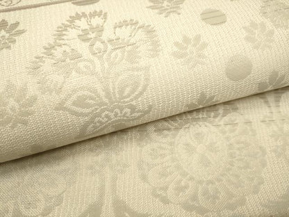平和屋着物●西陣織　天平初年創始の京の老舗　洛陽織物　両面　全通柄袋帯　もじり織　更紗花唐草文　正絹　逸品　CAAV7068hy