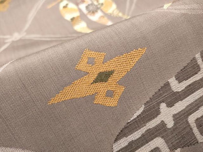 平和屋着物●六通柄袋帯　成物　正絹　逸品　CAAV7079hy